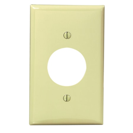 Leviton Leviton Ivory 1 gang Nylon Outlet Wall Plate 1 pk 80704-00I